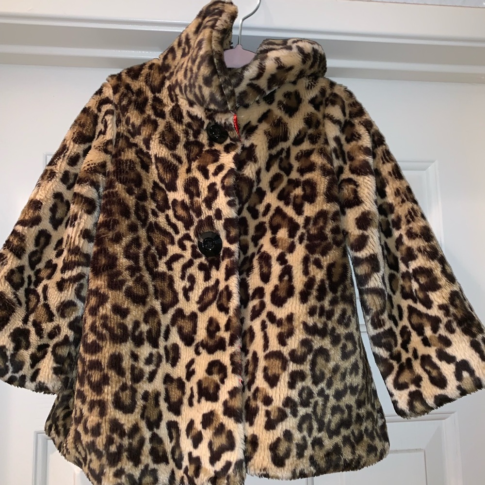 Used Baby girls cheetah print jacket 24months